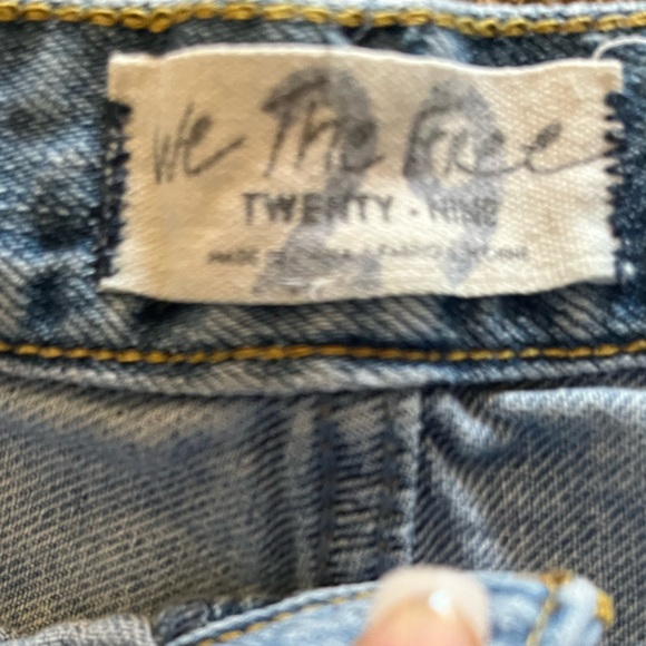 We the free button fly high waisted distressed/destroy short - Picture 6 of 11